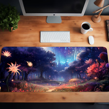 Mystic Forest Gaming MousePad, Enchanted Theme, Aesthetic Desk Mat picture