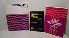 FORTRAN IV Vintage Programming Book Lot 3 Organick WATFOR Retro Computing 1970s picture