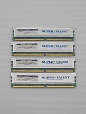 SUPER TALENT T8UB2GC5 DDR2-800 PC6400 Heatspreader 2G/128x8 CL5 RAM (LOT OF 4) picture