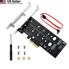 ELUTENG Dual M.2 PCIE Adapter NVME/NGFF to NVME/SATA, NVMe NGFF PCIe picture