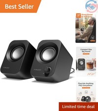 Speaker - 14W Stereo PC Speakers, USB Powered, Compact Size with 30° Tilt Des... picture