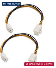 Cable Matters 2-Pack ATX 4-Pin CPU Extension Cable, 8 inches | Power Supply Exte picture