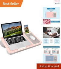 Spacious Lap Desk Ideal for 15.6 Inch Laptops Features Mouse Pad and Cushion picture