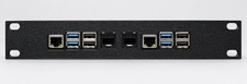Raspberry Pi 5 Dual Pi 10-Inch 1U Rack Mount Keystone Options Black PETG picture