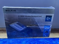 Belkin G+ MIMO Wireless Notebook Card F5D9010 Ver. 3014 Sealed 32-bit CardBus  picture