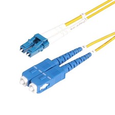 StarTech 49.2ft/15m OS2 Fiber Cable, LC to SC, 9/125 Duplex, LSZH (smlcscos215m) picture