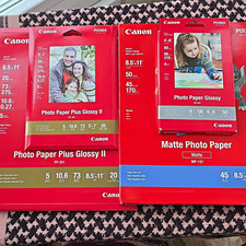 Canon PIXMA Inkjet Photo Paper Lot Glossy/Matte GP-601 PP-201 MP-101 picture