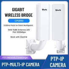 Gigabit WiFi Bridge with Mounts 1200Mbps 1Gbps 5KM Point to Point/Multipoint picture