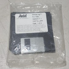 New AVID MediaLog for Mac Version 7.1 Installer / Set of Software Disks picture
