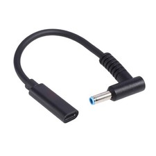 USB Type C Female Input to DC 4.5mm x 3.0mm Power PD Charge Cable for HP Laptop picture