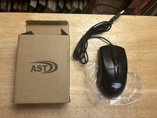 AST Wired 3D Optical Computer Mouse Black USB Brand New Old Stock (NIB) (MO53) picture