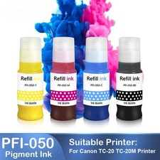 1Set/4pcs PFI050 PFI-050 Pigment Ink for Canon TC-20 TC-20M Printer picture