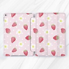 Cute Pink Strawberry Summer Case For iPad 10.2 Air 3 4 5 Pro 9.7 11 12.9 Mini picture