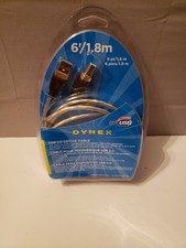DYNEX 6ft 1.8m USB 2.0 A/B Device Printer Scanner PC Laptop Cable Gold Connector picture