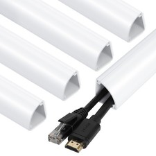 Corner Cable Concealer, 85-inch Cord Cover, Large Capacity Corner Duct, Paint... picture