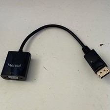 Moread DisplayPort to VGA Adapter Black, DP Male to VGA Female picture