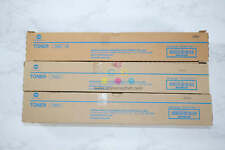 3 New OEM Konica Minolta BizHub 227, 287 Black Toner Cartridges TN323 / A87M030 picture