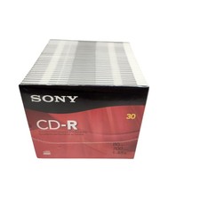 Sony CD-R 30 Pack 700MB 80min 48x Recordable Blank Discs New Sealed Jewel Case picture
