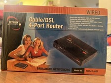Network Everywhere NR041-WM Wired Cable DSL 4 Port Router Broadband New picture