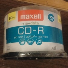 Maxell MaxData CD-R 700MB 48x 80min Recordable Discs 50 Pack Spindle picture
