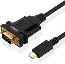 USB Type C to RS232 DB9 Serial Port Adapter Cable FTDI Chipset Supports Windo... picture