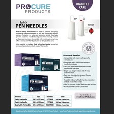 PICK FROM ~ PROCURE Safety Pen Tips, 30G x 3/16’’ 5mm OR 5/16