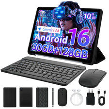 Android 16 30(12+18)GB RAM ＆ 128GB ROM 10.1 inch Tablet WIFI Built-in Gemini picture