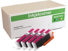 Vibrant 4-Pack CLI-251XL Magenta Ink Cartridges with Smart Chip & 500 Page Yield picture