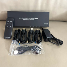 TJCXELE 8K KVM Switch 4 Computers 3 Monitors HDMI DisplayPort USB 3.0 4K144Hz picture