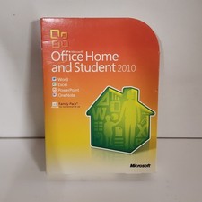 MICROSOFT OFFICE HOME AND STUDENT 2010 FAMILY PACK W/KEY USED DVDROM picture