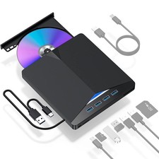 7in1 Slim External CD DVD Drive USB 3.0 Reader Writer Burner Player For Laptop z picture