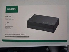 UGREEN Ethernet Switch, 5 Port Gigabit Splitter, Plug & Play, Black CM833 picture