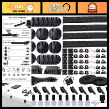 Cable Management Organizer Kit - 4 Cable Sleeves & 192PCS Accessories for Tidy C picture