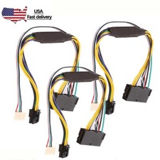 3Pcs 24 Pin to 6 Pin ATX PSU Power Adapter Cable For Dell OptiPlex and More MB picture
