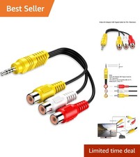 Connect Your TCL TV Effortlessly with High-Speed 3 RCA to 3.5mm Adapter picture