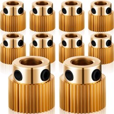 Mudder 10 Pcs 40 Teeth Brass Extruder Wheel 3D Printer Parts Drive 40  picture