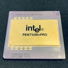 Intel Pentium Pro CPU KB80521EX166 Q0918 Sample Qualifier 512k Cache picture