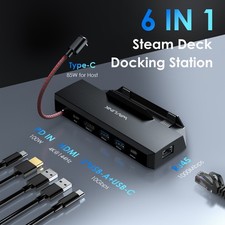 WAVLINK Docking Station for Steam Deck/ROG Ally USB C Hub HDMI 4K@144Hz 100W PD picture