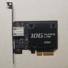 MSI MS-B912E 10G Super LAN Card | Intel 10GbE PCIe x4 RJ45 | Tested & Working picture