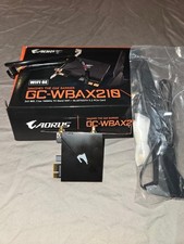 Gigabyte AORUS GC-WBAX210 WiFi 6E PCIe Card AX210 Bluetooth 5.2 Complete Box picture
