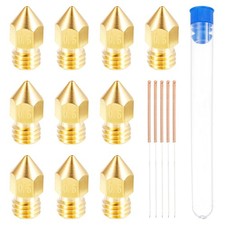10Pcs 0.5mm 3D Printer Extruder Nozzles Head for 1.75mm Extruder Print Brass picture