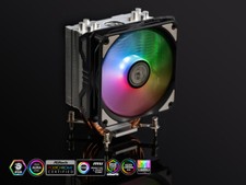 Bitspower Phantom CPU Air Cooler with 4 Heat Pipes - Silver (DRGB) LGA1700 picture