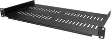 StarTech CABSHELFV1U 1U Vented Cantilever Rack Shelf 10in Deep 44lb Steel 19in picture