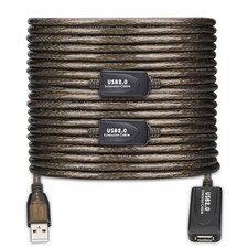 USB 2.0 Active Extension Cable 100ft Type A Male to Female 480Mbps Repeater picture