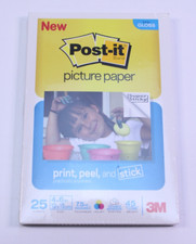 NEW Post-It Picture Paper Peel & Stick 3M 4x6 25 Sheets Semi Gloss SEALED picture