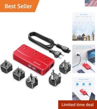 Premium International Power Adapter 250W with USB Charging for Global Travelers picture