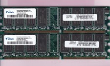 512MB 2x256MB PC-2100 ELIXIR M2U25664DS88AOG-75B DDR-266 DDR1 Memory Kit PC2100 picture