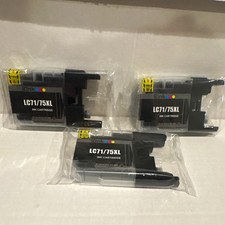 EZink LC71/75XL Compatible Black Inkjet Ink Cartridge 3-Pack For Brother picture