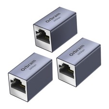 3 Pack UL Listed Ethernet Extender 10Gbps, RJ45 Coupler Adapter for Cat8/Cat7... picture