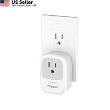 TESSAN Single Outlet Wall Surge Protector with 1050J Protector, Grey picture